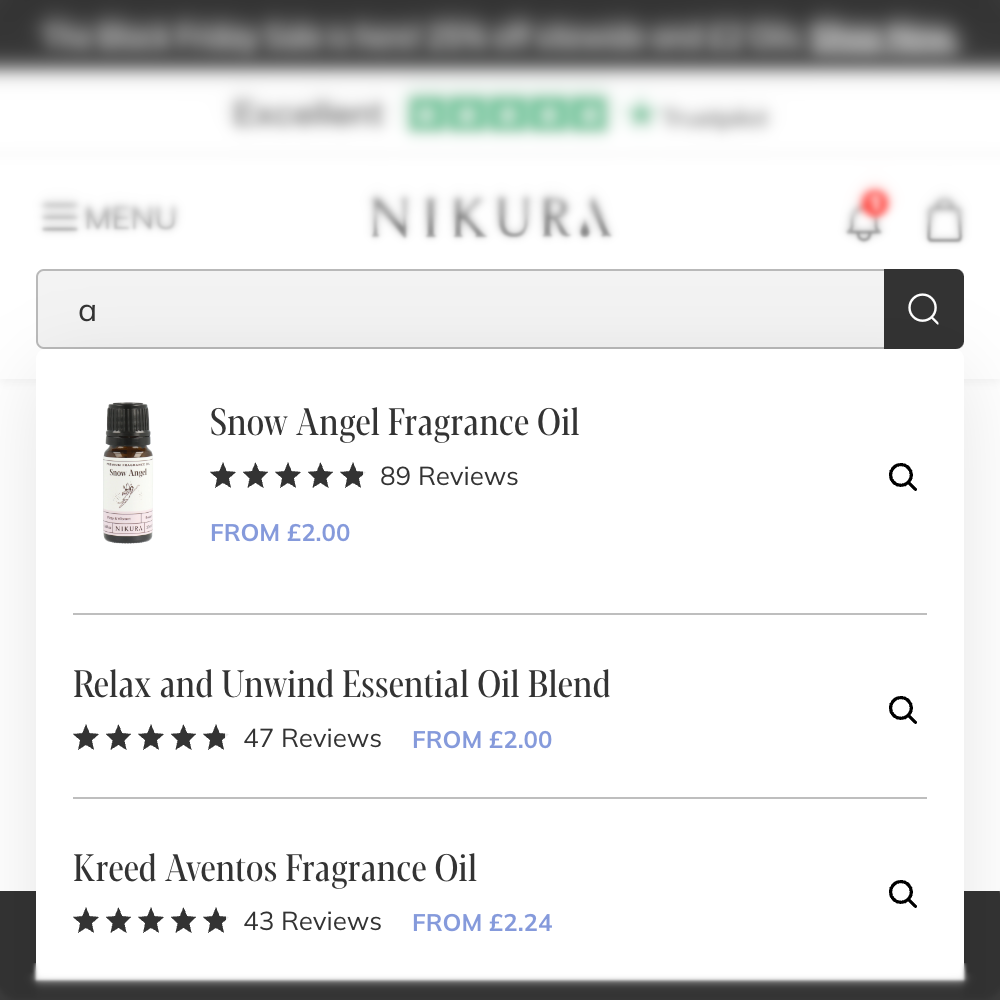 Predictive search bar